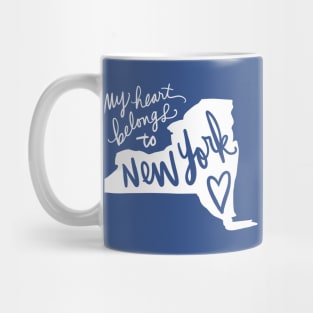 My Heart Belongs To New York: State Pride Mug